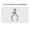 4 X 7 Aluminum License Plate  Thumbnail