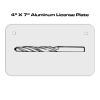 4 X 7 Aluminum License Plate  Thumbnail