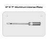 4 X 7 Aluminum License Plate  Thumbnail