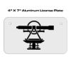 4 X 7 Aluminum License Plate  Thumbnail
