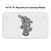 4 X 7 Aluminum License Plate  Thumbnail