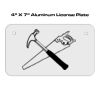 4 X 7 Aluminum License Plate  Thumbnail