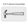 4 X 7 Aluminum License Plate  Thumbnail