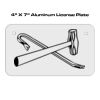4 X 7 Aluminum License Plate  Thumbnail
