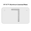 4 X 7 Aluminum License Plate  Thumbnail