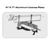 4 X 7 Aluminum License Plate  Thumbnail