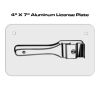 4 X 7 Aluminum License Plate  Thumbnail