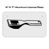 4 X 7 Aluminum License Plate  Thumbnail