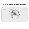 4 X 7 Aluminum License Plate  Thumbnail