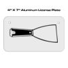 4 X 7 Aluminum License Plate  Thumbnail