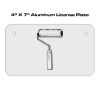 4 X 7 Aluminum License Plate  Thumbnail