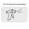4 X 7 Aluminum License Plate  Thumbnail