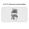 4 X 7 Aluminum License Plate  Thumbnail