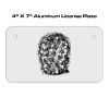 4 X 7 Aluminum License Plate  Thumbnail