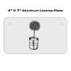 4 X 7 Aluminum License Plate  Thumbnail