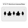 4 X 7 Aluminum License Plate  Thumbnail