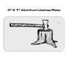 4 X 7 Aluminum License Plate  Thumbnail