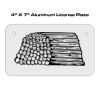 4 X 7 Aluminum License Plate  Thumbnail