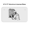4 X 7 Aluminum License Plate  Thumbnail