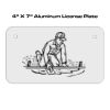 4 X 7 Aluminum License Plate  Thumbnail
