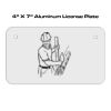 4 X 7 Aluminum License Plate  Thumbnail