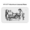 4 X 7 Aluminum License Plate  Thumbnail