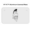 4 X 7 Aluminum License Plate  Thumbnail
