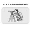 4 X 7 Aluminum License Plate  Thumbnail