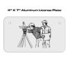 4 X 7 Aluminum License Plate  Thumbnail