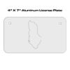 4 X 7 Aluminum License Plate  Thumbnail