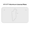 4 X 7 Aluminum License Plate  Thumbnail