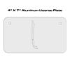 4 X 7 Aluminum License Plate  Thumbnail