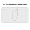 4 X 7 Aluminum License Plate  Thumbnail