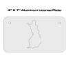 4 X 7 Aluminum License Plate  Thumbnail