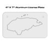 4 X 7 Aluminum License Plate  Thumbnail