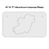 4 X 7 Aluminum License Plate  Thumbnail