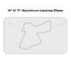 4 X 7 Aluminum License Plate  Thumbnail