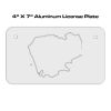 4 X 7 Aluminum License Plate  Thumbnail