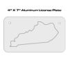 4 X 7 Aluminum License Plate  Thumbnail