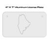 4 X 7 Aluminum License Plate  Thumbnail