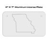 4 X 7 Aluminum License Plate  Thumbnail