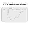 4 X 7 Aluminum License Plate  Thumbnail