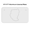 4 X 7 Aluminum License Plate  Thumbnail