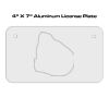 4 X 7 Aluminum License Plate  Thumbnail