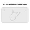 4 X 7 Aluminum License Plate  Thumbnail