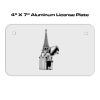 4 X 7 Aluminum License Plate  Thumbnail