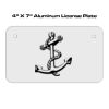 4 X 7 Aluminum License Plate  Thumbnail