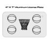 4 X 7 Aluminum License Plate  Thumbnail