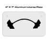4 X 7 Aluminum License Plate  Thumbnail