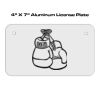4 X 7 Aluminum License Plate  Thumbnail